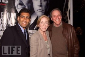 Writer/Director Cyrus Nowrasteh with Holland Taylor (Nancy Reagan) and Richard Crenna (President Reagan) at the Paramount/Showtime premiere.